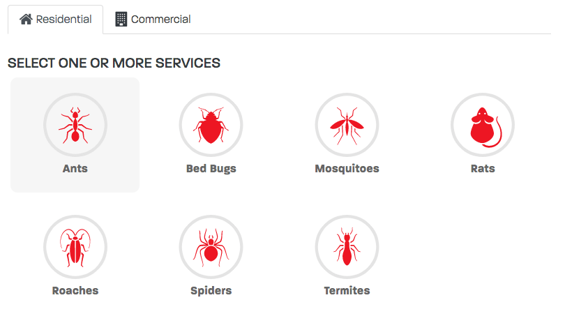 Ideal Pest service icon form