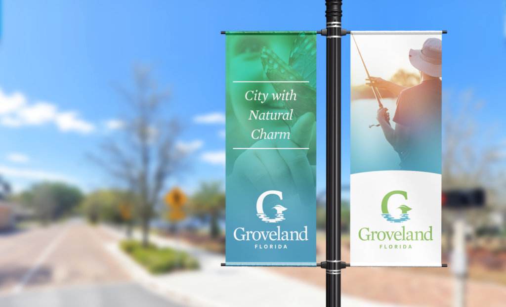 Image of Groveland banners
